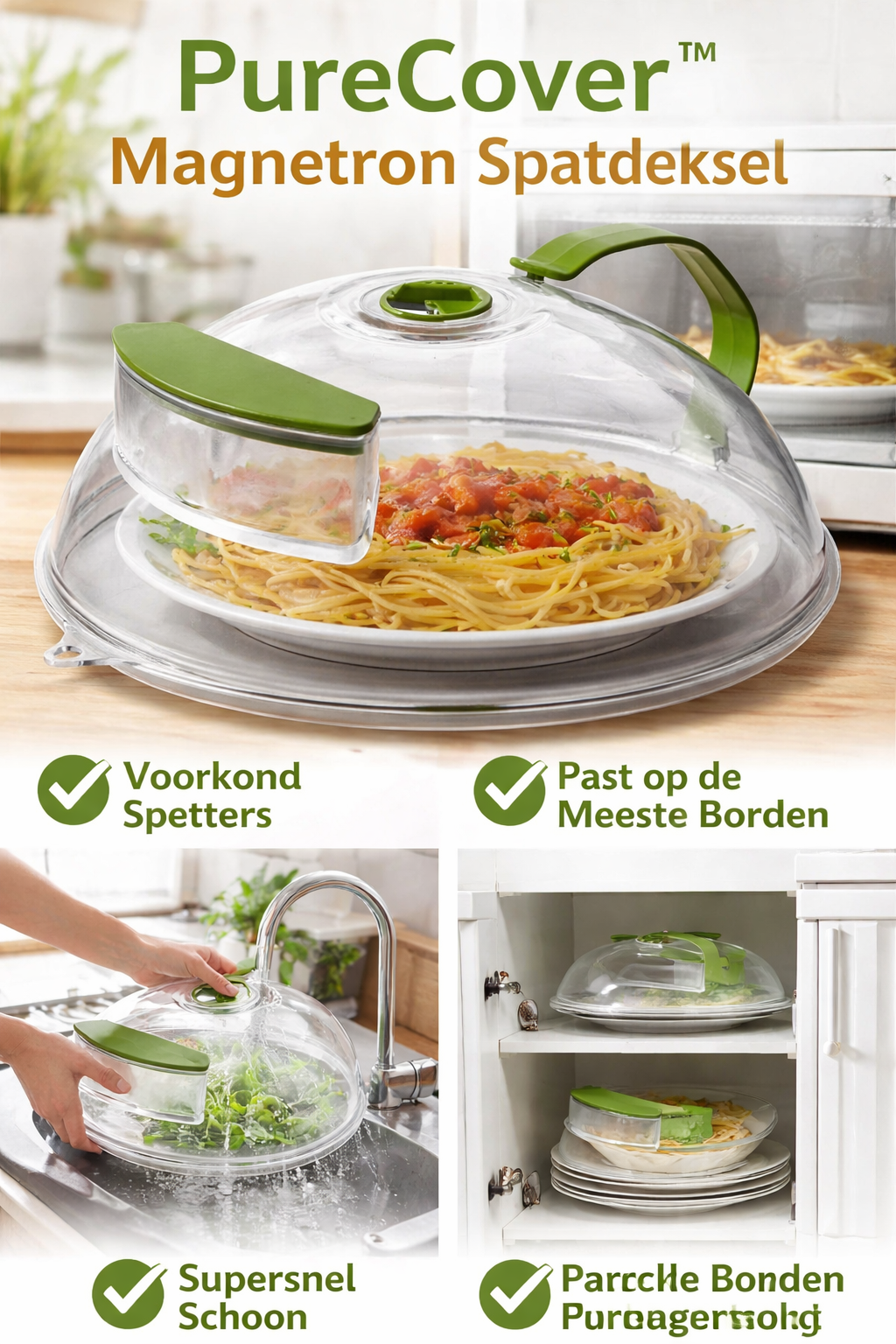 PureCover™ – Magnetron Spatdeksel (10 Inch)