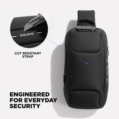 Anti-Diefstal Crossbody Tas met USB Oplaadpoort & RFID Bescherming