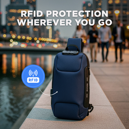 Anti-Diefstal Crossbody Tas met USB Oplaadpoort & RFID Bescherming