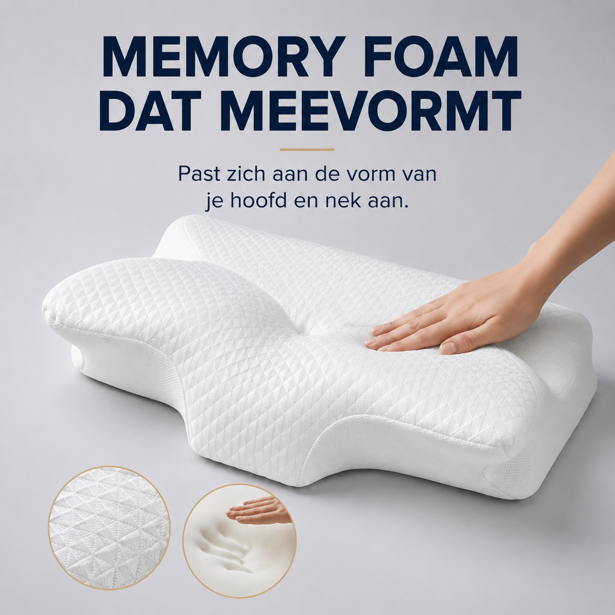 NeckRelief Ergonomisch Memory Foam Nekkussen – Comfortabele Nekondersteuning