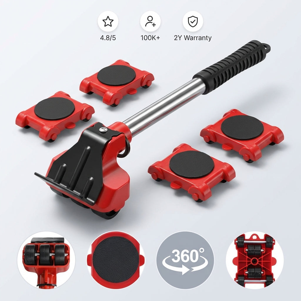 MeubelMover™ Pro – Zware Meubels Verplaatsen Zonder Tillen (150KG)