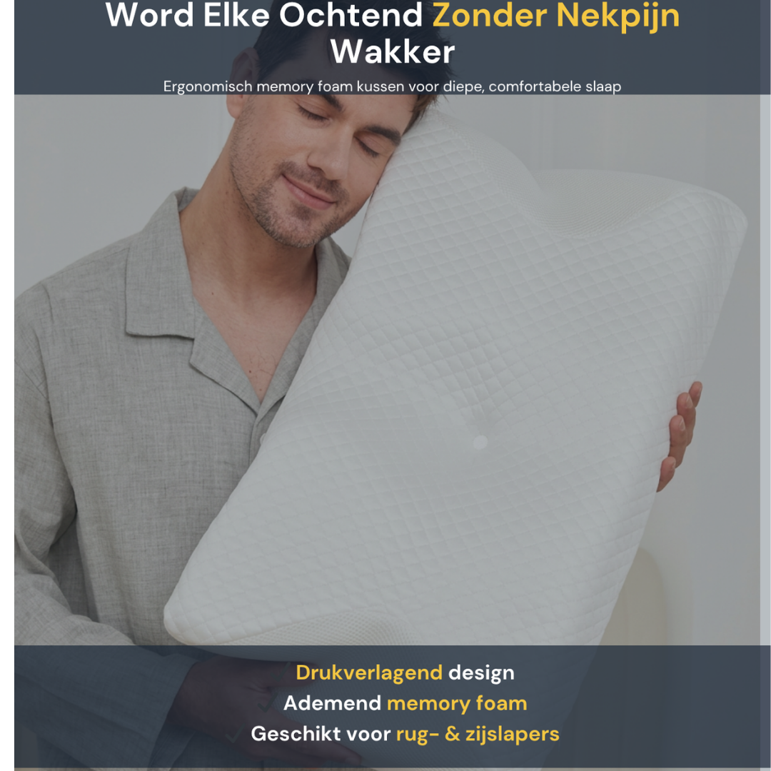 CozyRest® Ergonomisch Nekpijn Kussen