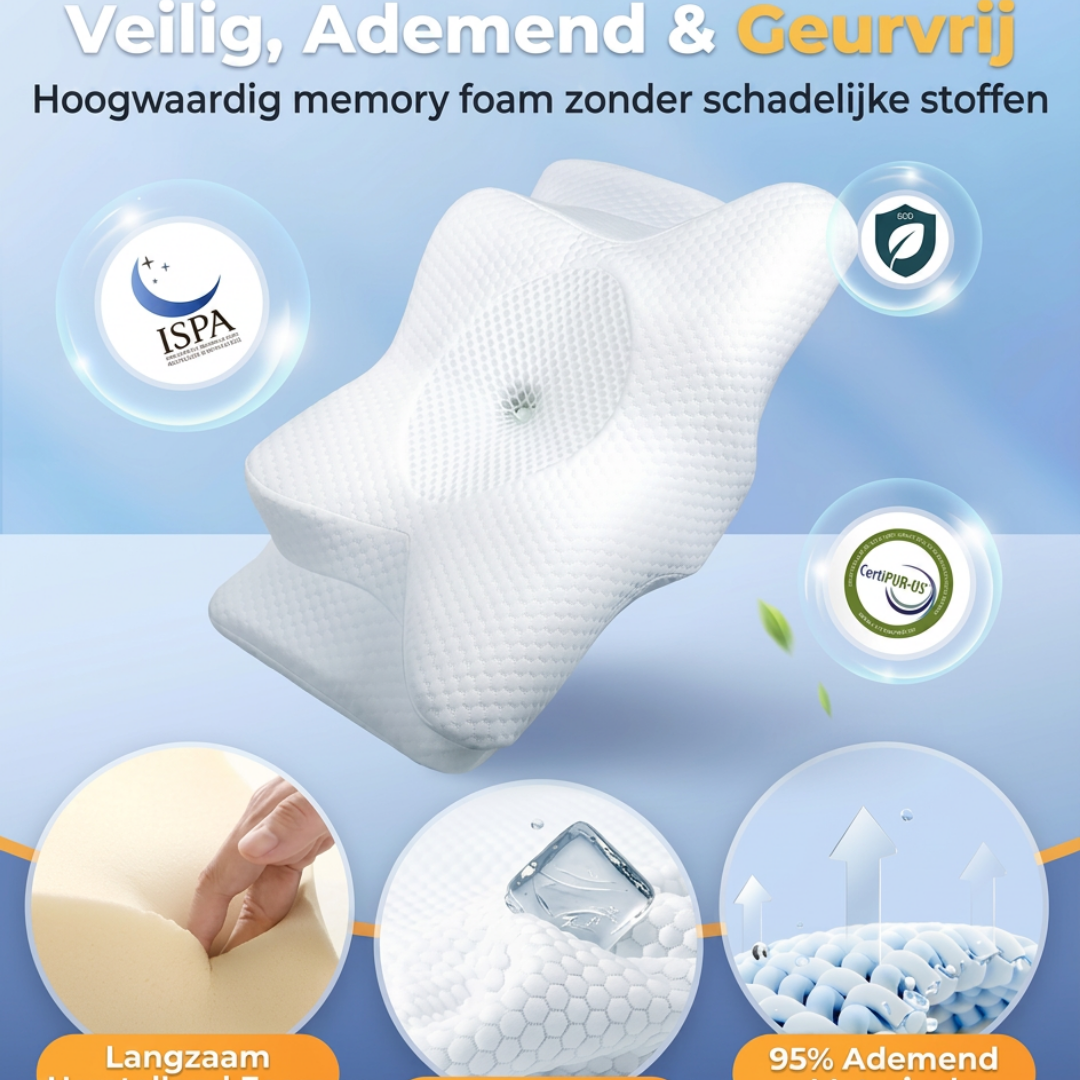 CozyRest® Ergonomisch Nekpijn Kussen