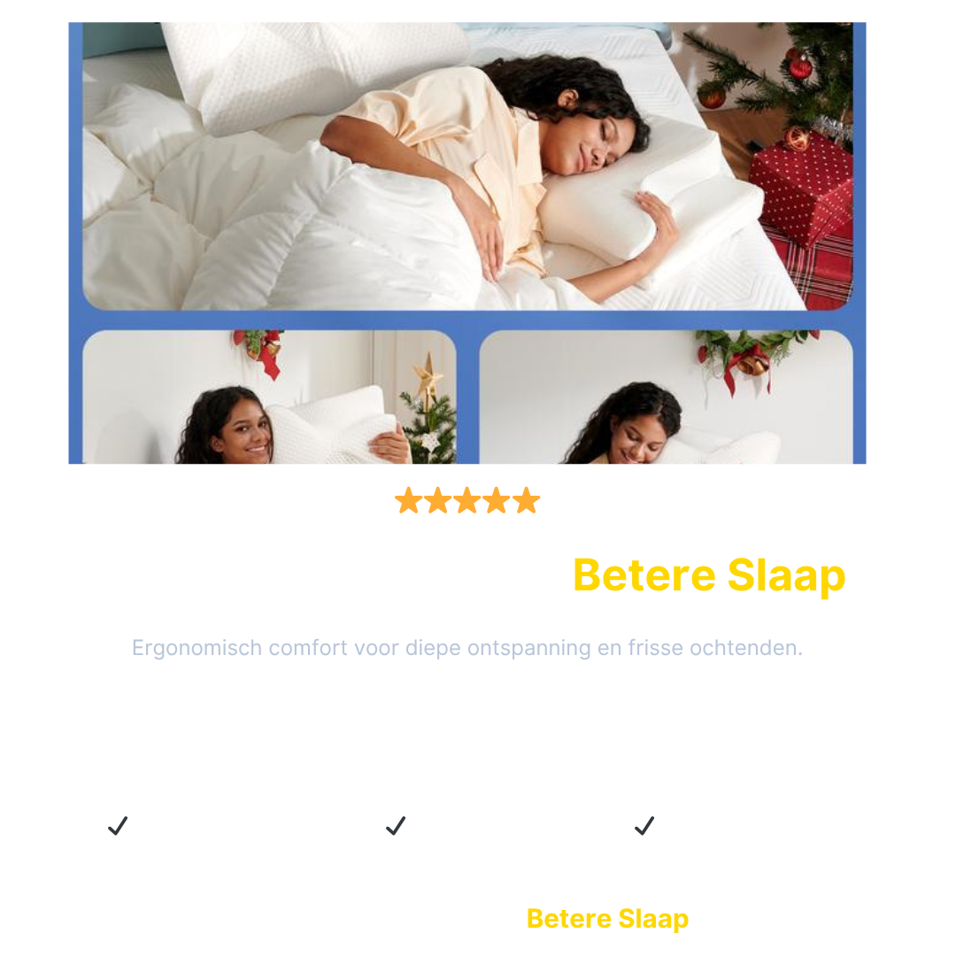 CozyRest® Ergonomisch Nekpijn Kussen