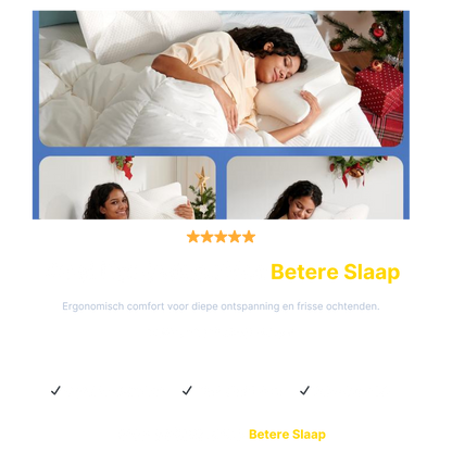 CozyRest® Ergonomisch Nekpijn Kussen