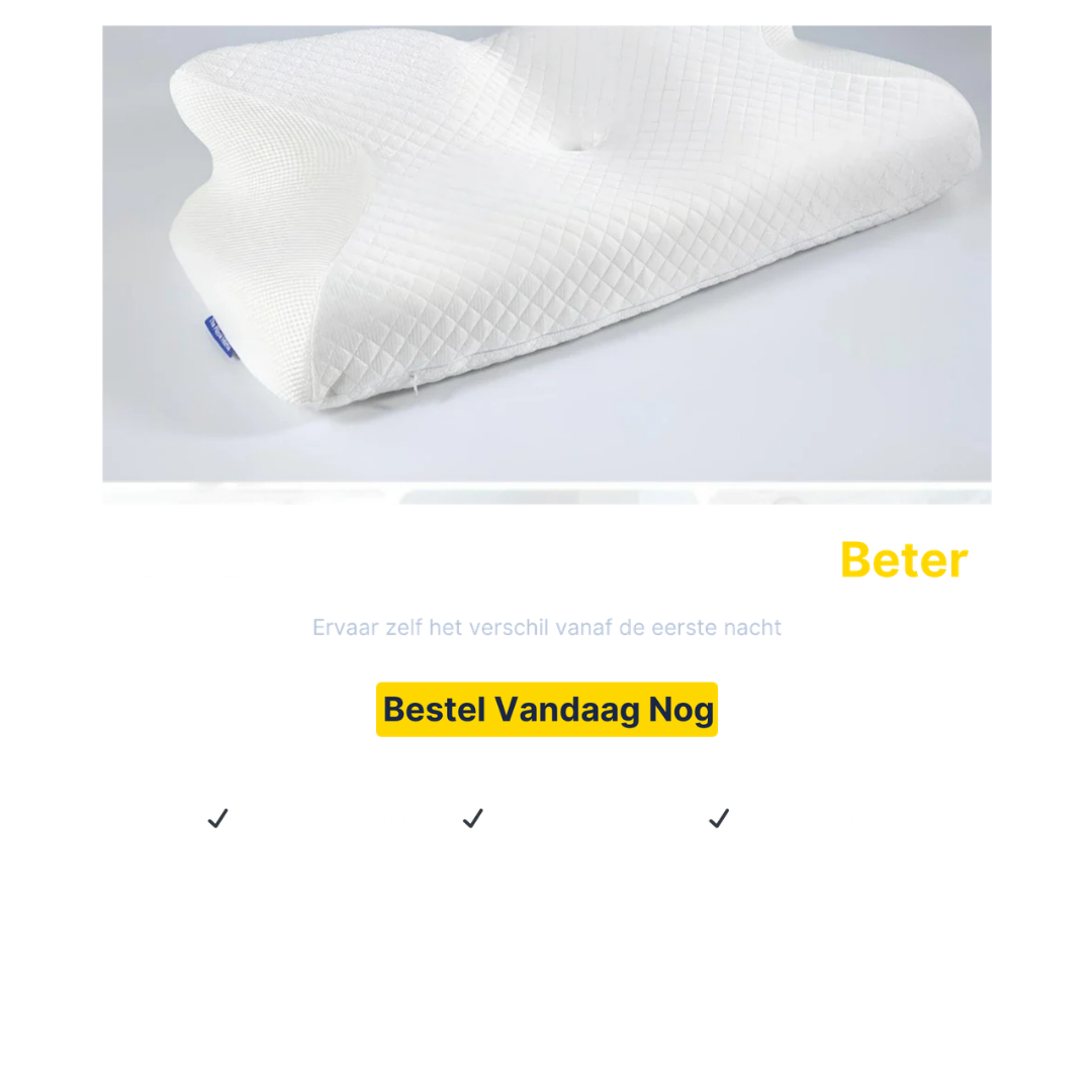 CozyRest® Ergonomisch Nekpijn Kussen